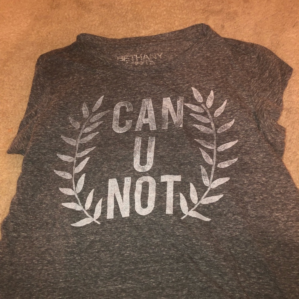 “Can you not” Bethany mota crop top